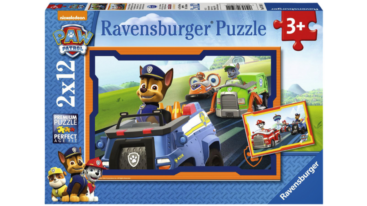 Puzzel Ravensburger Paw Patrol in actie 2 x12 stukjes