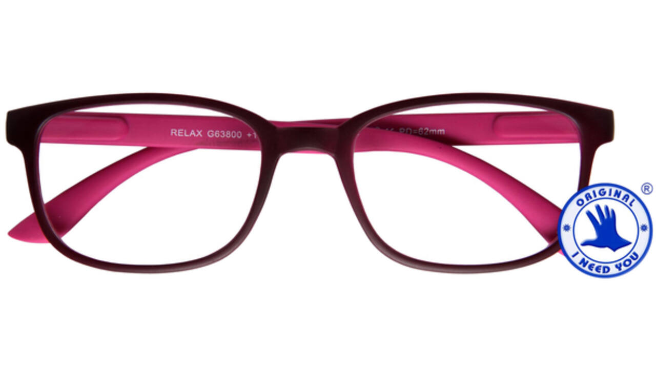 Leesbril I Need You +1.50 dpt Relax rood-roze