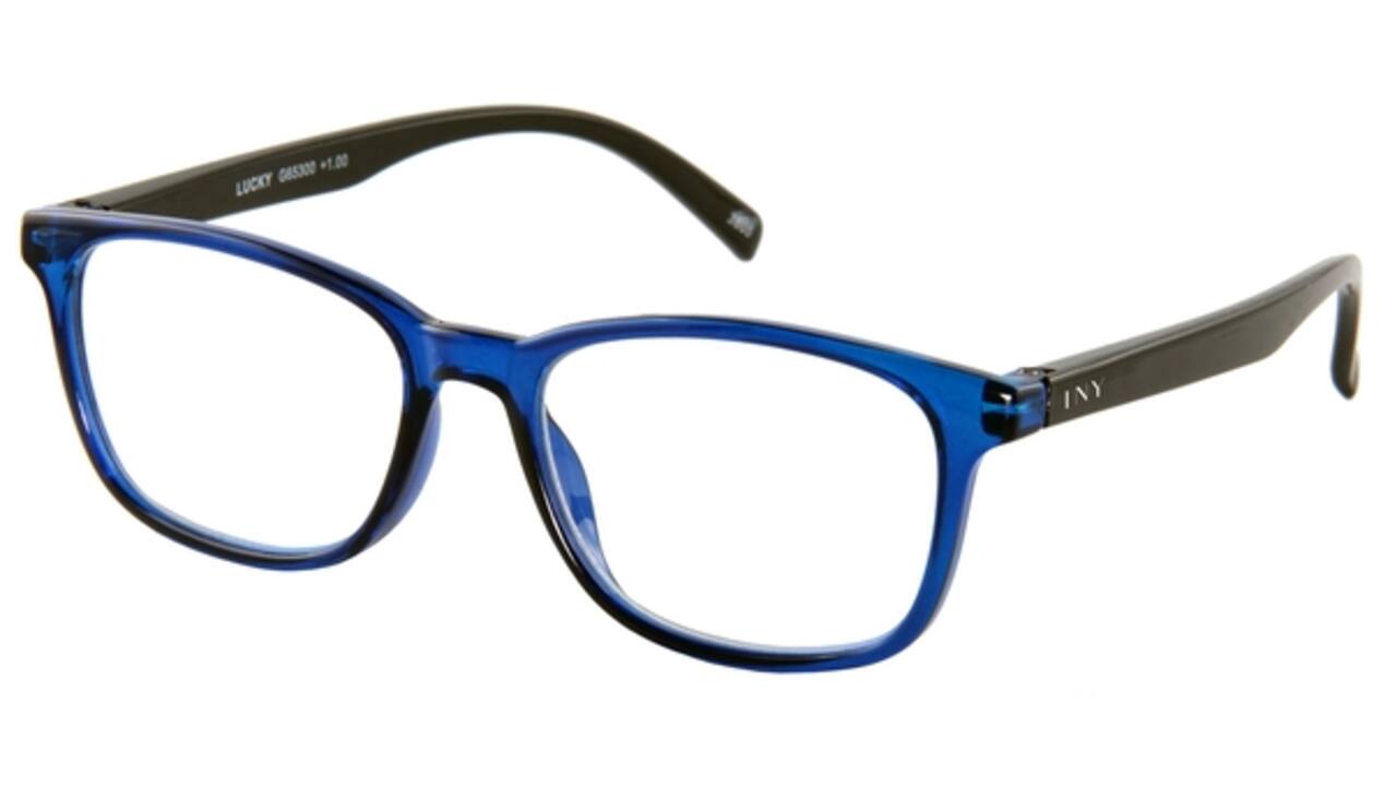 Leesbril I Need You +1.50 dpt Lucky blauw-zwart