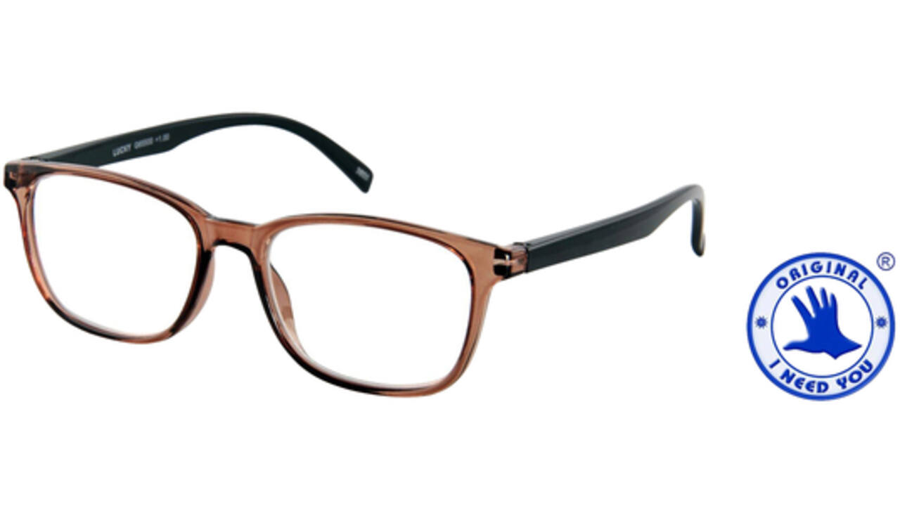 Leesbril I Need You +2.50 dpt Lucky bruin-zwart