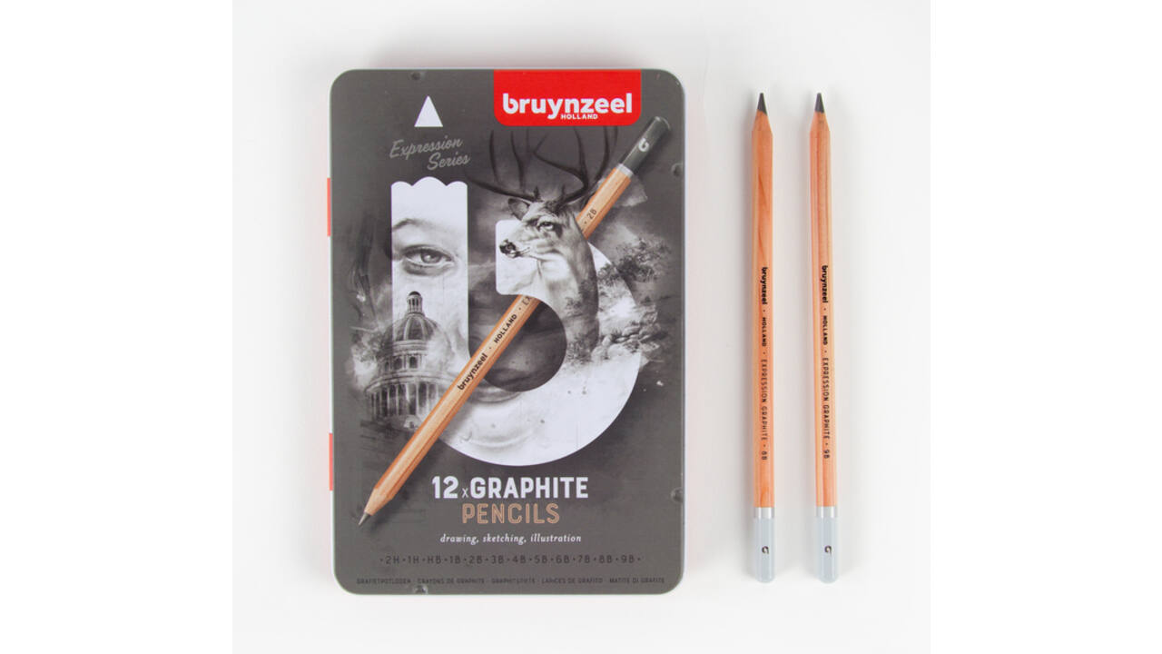 Grafietpotloden Bruynzeel Expression blik 12 stuks