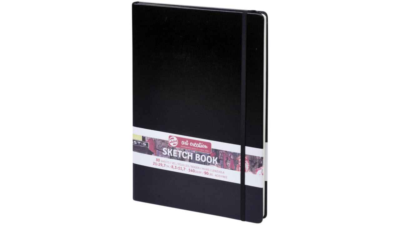 Schetsboek Talens Art Creation zwart 21x30cm 140gr 80vel