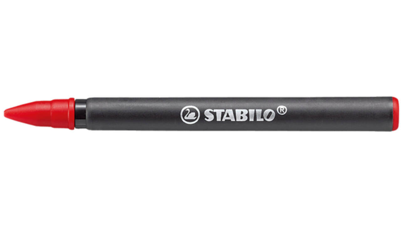 Rollerpenvulling STABILO Easyoriginal medium rood doosje à 3 stuks