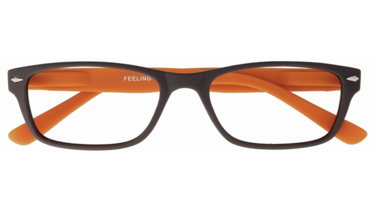 Leesbril I Need You +2.50 dpt Feeling bruin-oranje