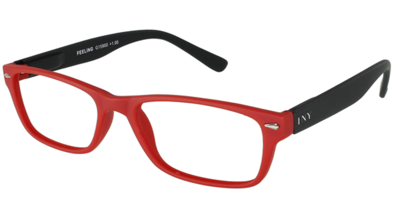 Leesbril I Need You +1.00 dpt Feeling rood-zwart