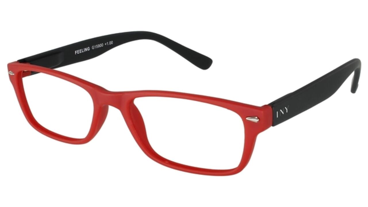 Leesbril I Need You +3.00 dpt Feeling rood-zwart