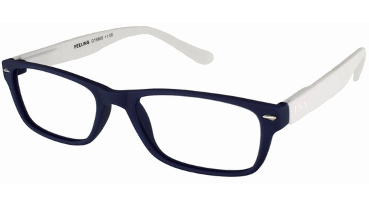 Leesbril I Need You +2.50 dpt Feeling blauw-wit