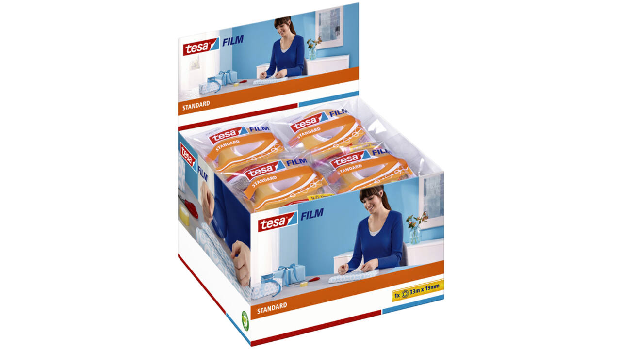 Plakband tesafilm® Standaard 33mx19mm transparant