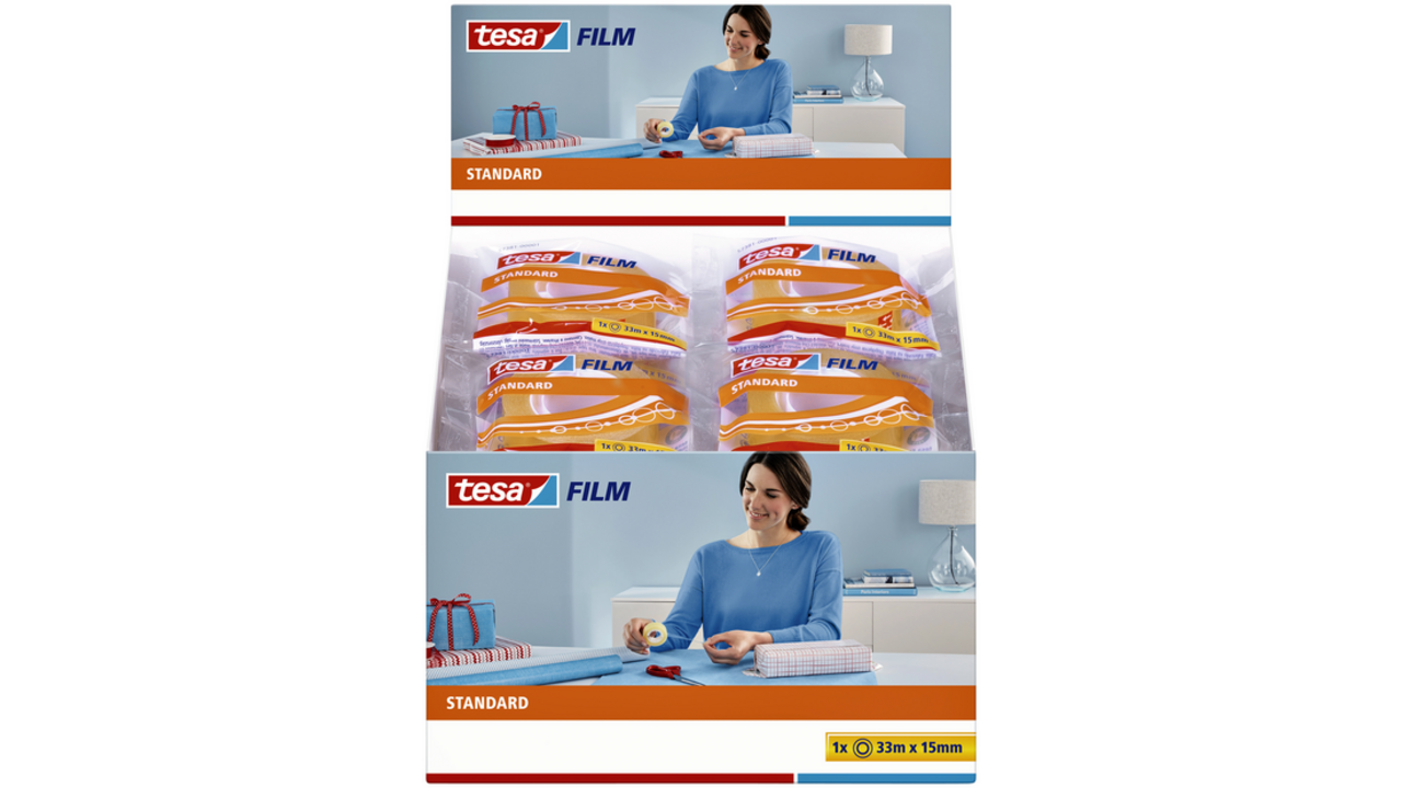 Plakband tesafilm® Standaard 33mx15mm transparant