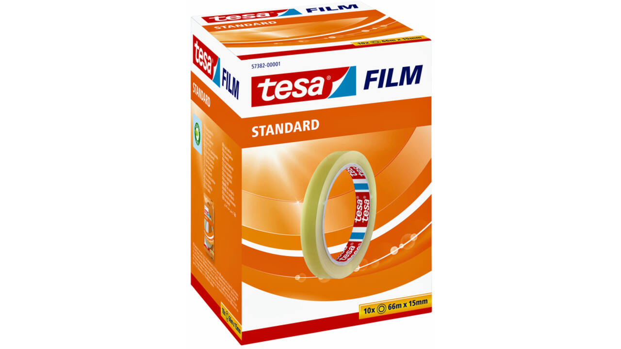 Plakband tesafilm® Standaard 66mx15mm transparant