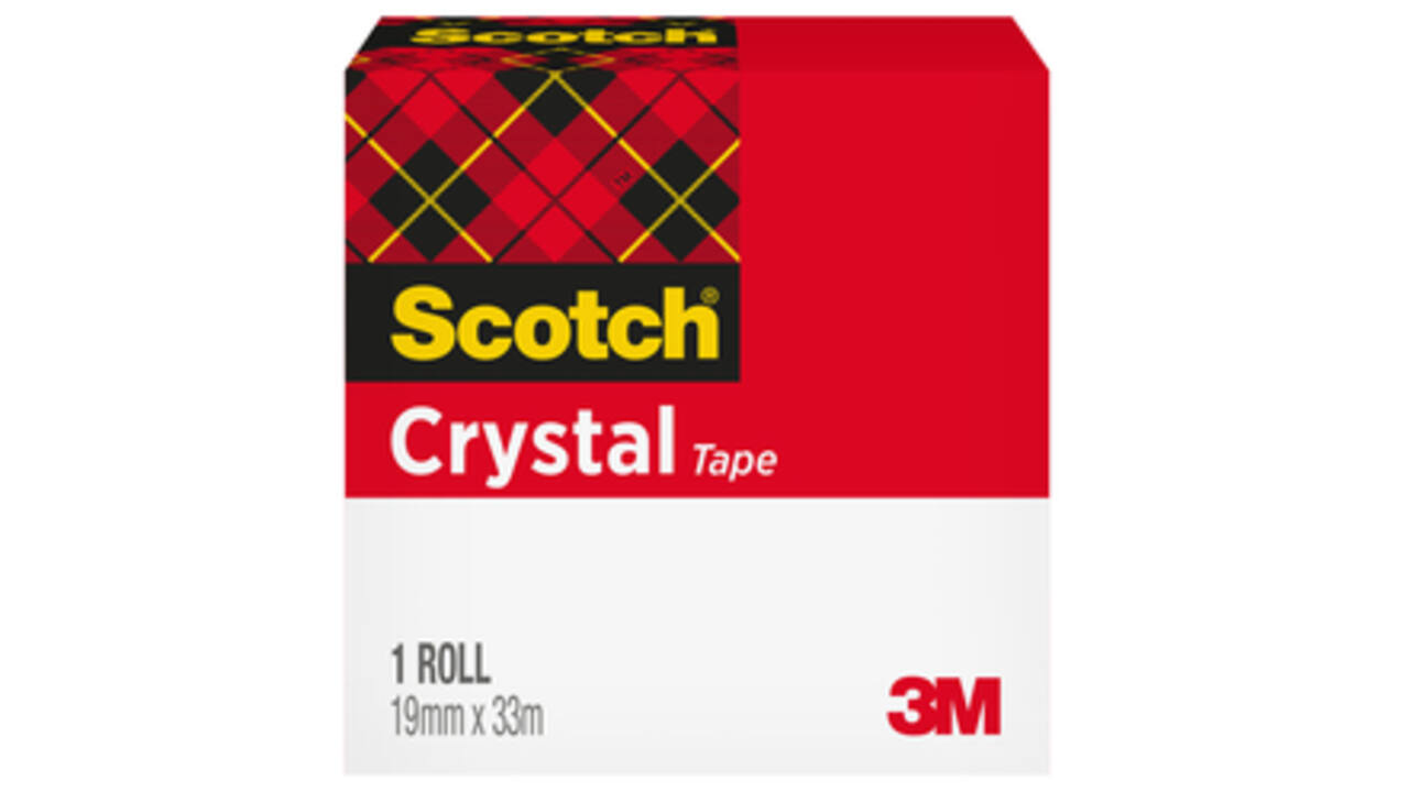 Plakband Scotch Crystal 600 19mmx33m transparant
