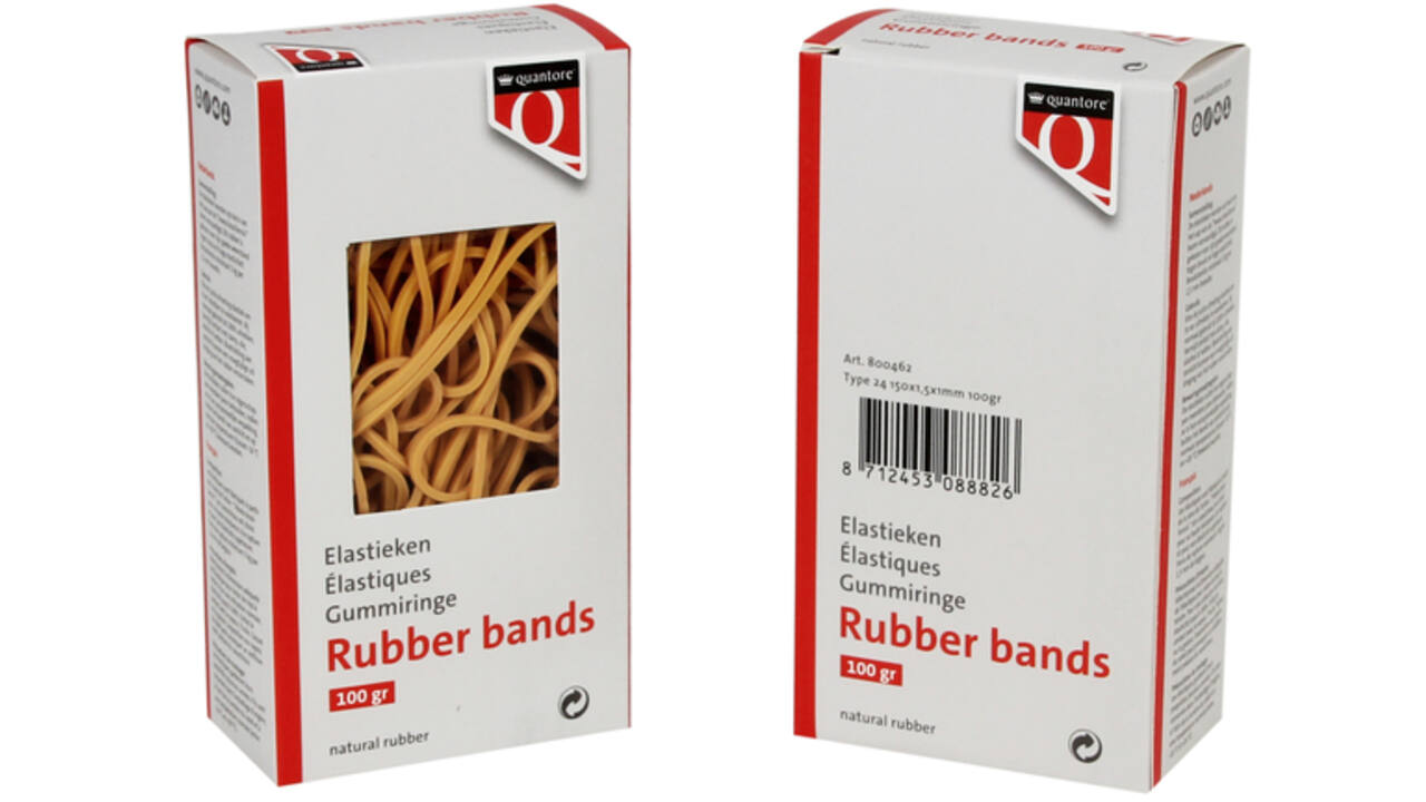 Elastiek Quantore 24 150x1,5x1mm 100gram