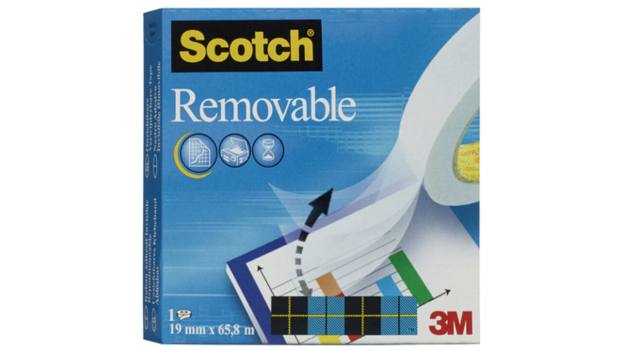 Plakband Scotch 811 19mmx66m onzichtbaar verwijderbaar mat