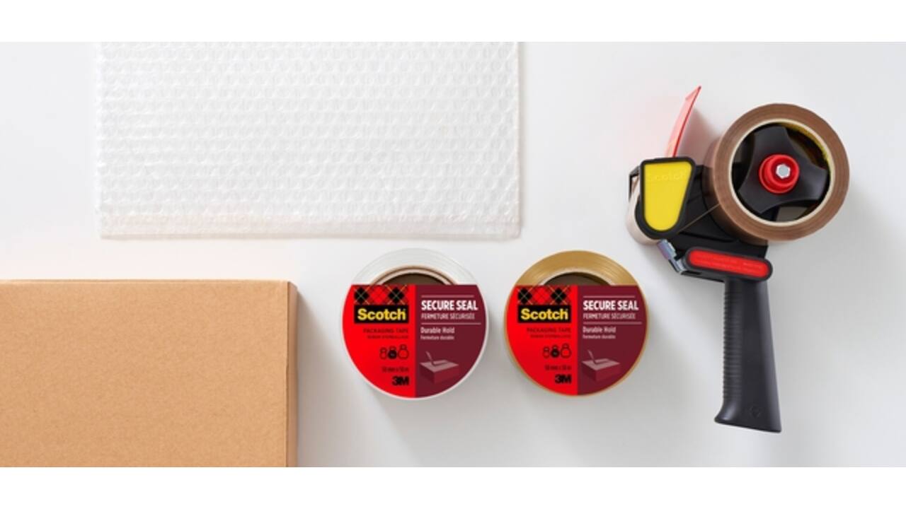 Verpakkingstape Scotch Secure Seal 50mmx50m transparant