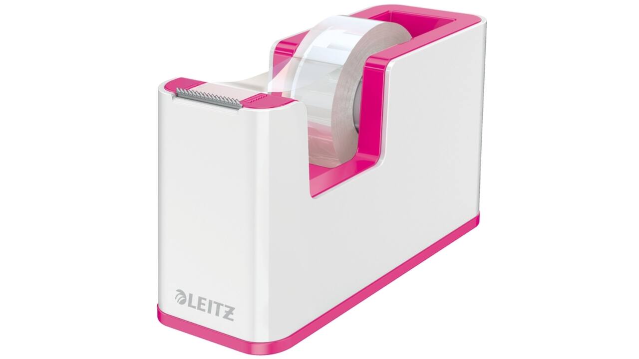 Plakbandhouder Leitz WOW wit/roze