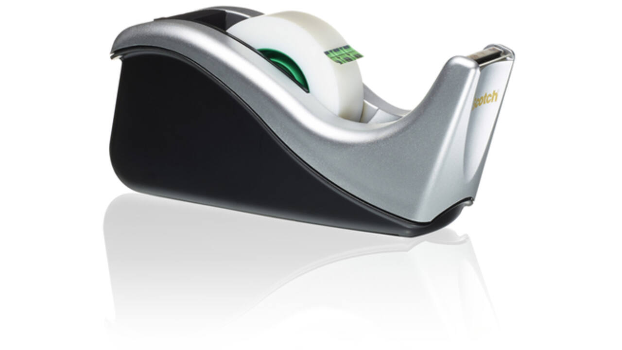 Plakbandhouder Scotch C60 zilver + 1rol magic tape 19mmx33m