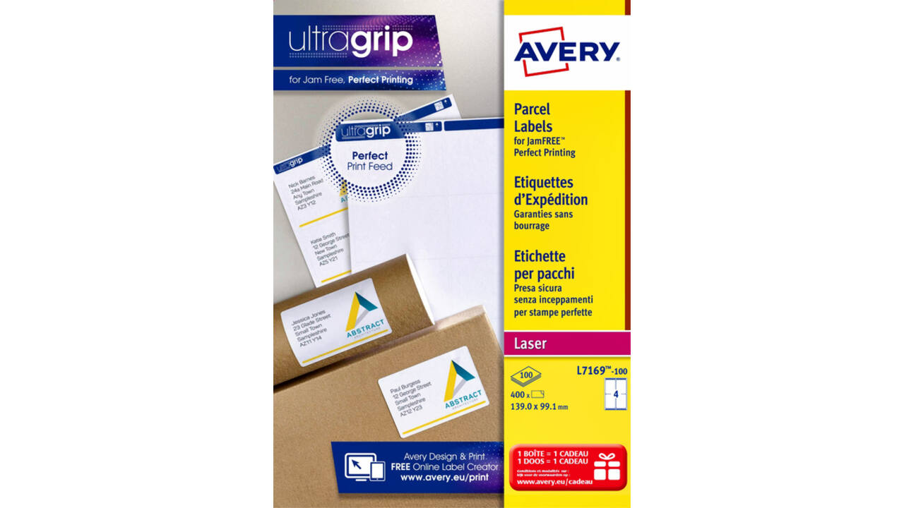 Etiket Avery L7169-100 99.1x139mm 400stuks wit