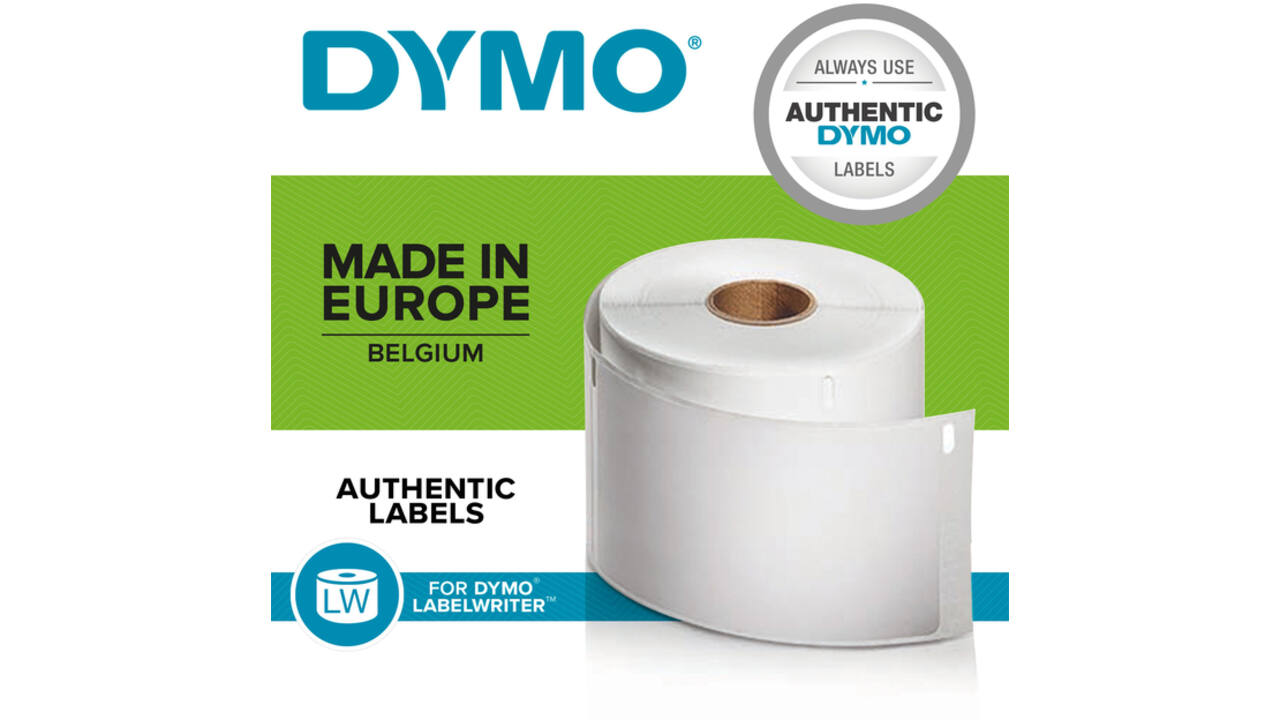 Etiket Dymo LabelWriter multifunctioneel 32x57mm 12 rollen á 1000 stuks wit