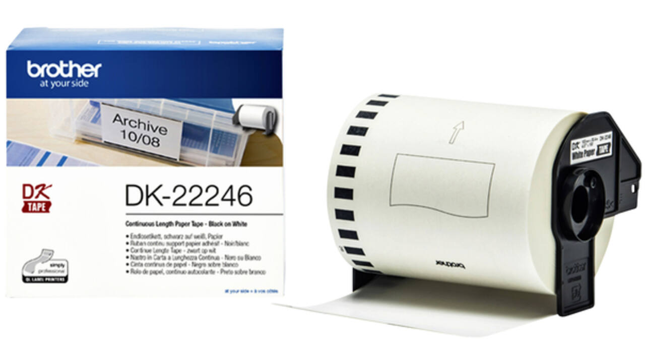 Etiket Brother DK-22246 103mm 30-meter wit papier