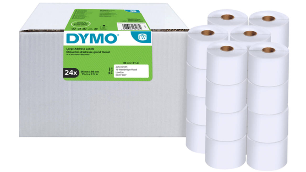 Etiket Dymo LabelWriter adressering 36x89mm 24 rollen á 260 stuks wit