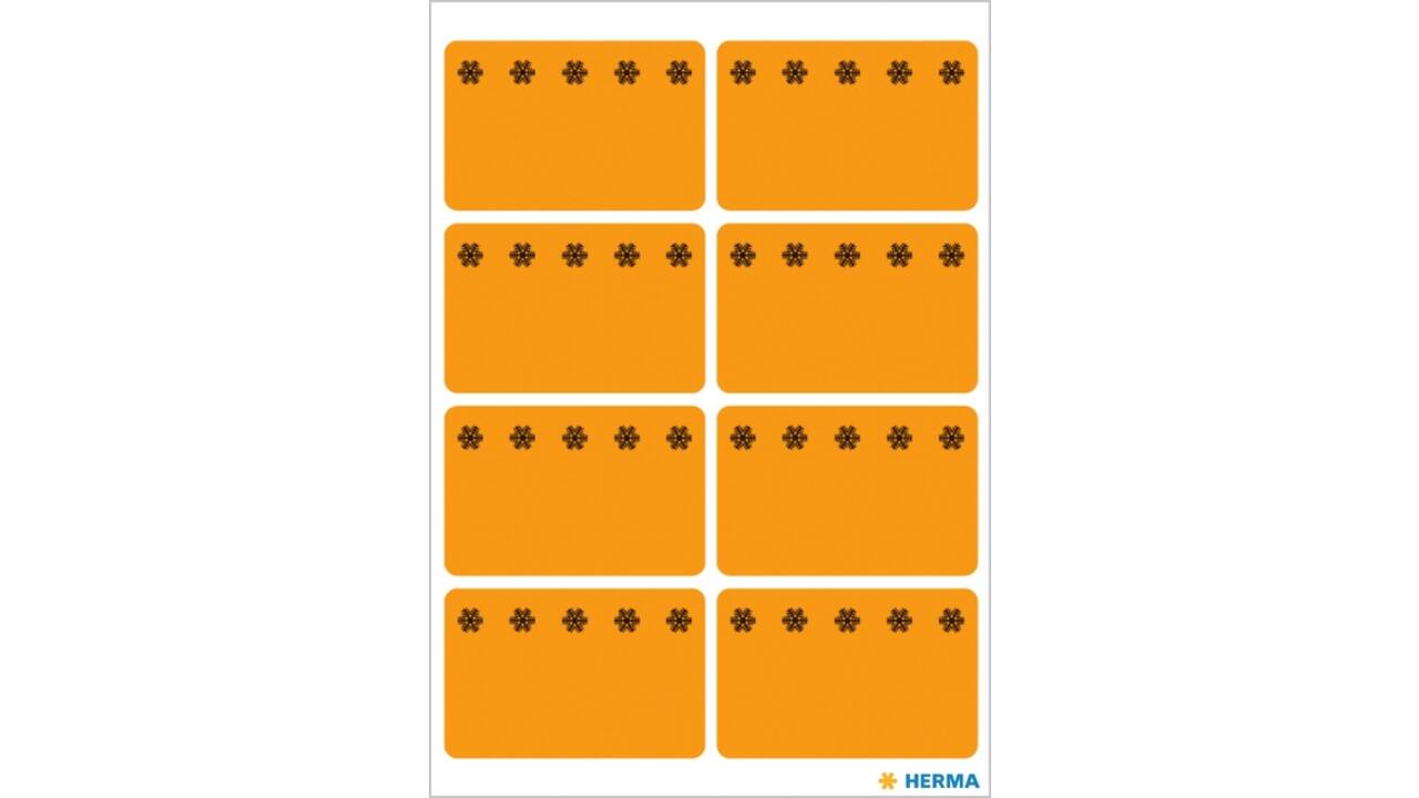 Etiket HERMA 3774 26x40mm diepvries oranje 48stuks