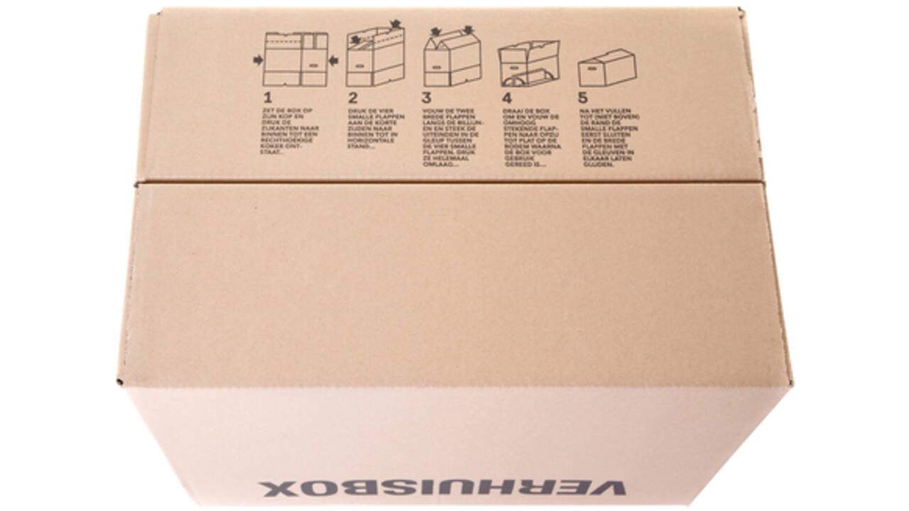 Verhuisdoos IEZZY 480x320x360mm bruin 3mm