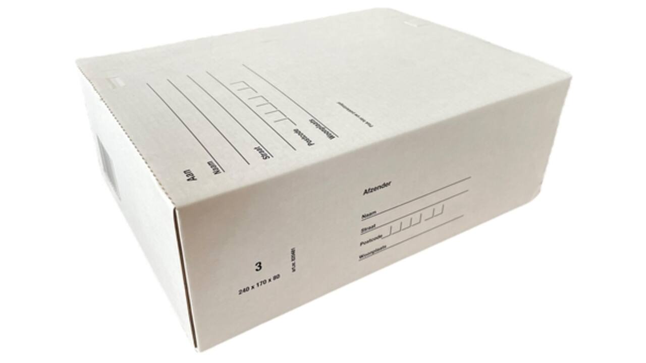 Postpakketbox IEZZY 3 240x170x80mm wit