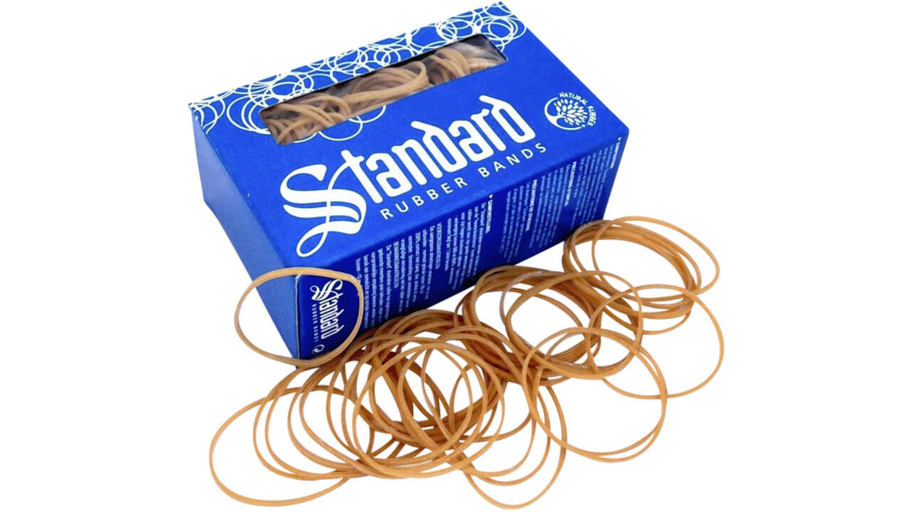Elastiek Standard Rubber Bands 16 60x1.5mm 100gr 440 stuks bruin