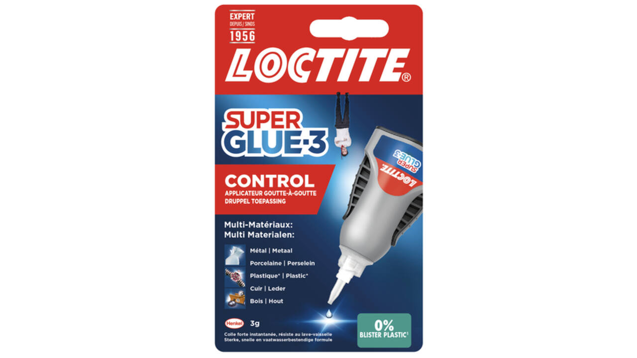 Secondelijm Loctite Control tube 3gram op blister