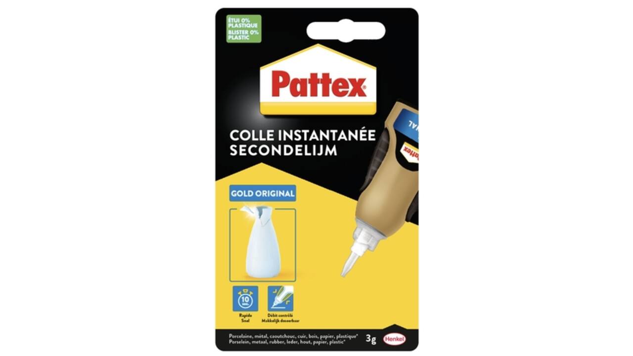 Secondelijm Pattex Gold original tube 3gram op blister