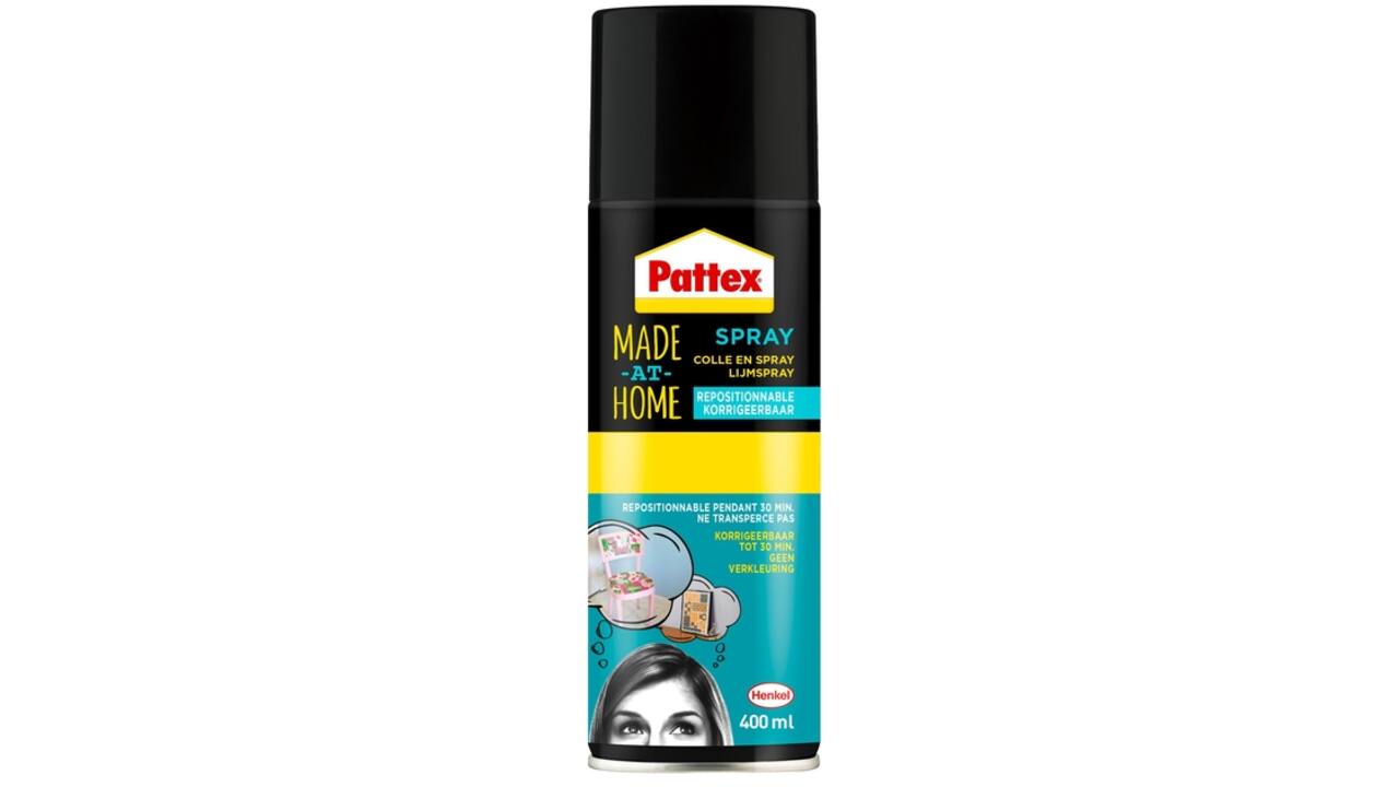 Lijm Pattex hobby spuitbus non-permanent 400ml