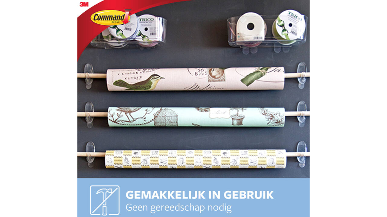 Haak Command middelgroot ovaal incl bevestigingsstrip 2 stuks