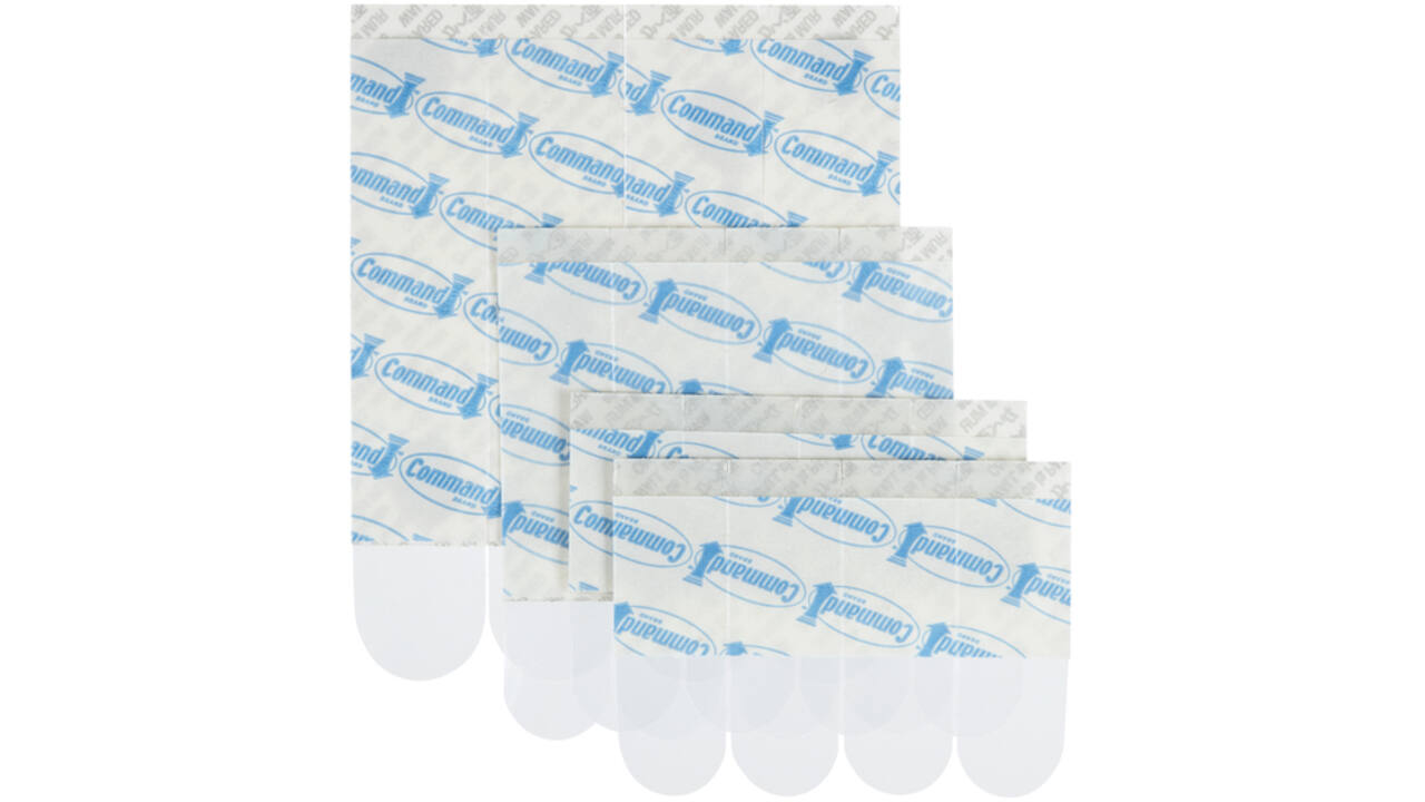 Bevestigingsstrip Command 16 stuks transparant