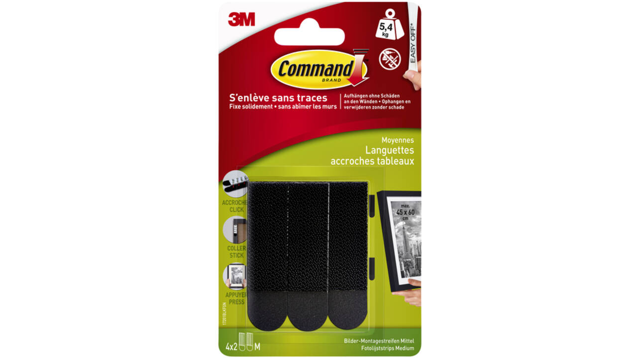 Bevestigingsstrip Command middelgroot klik vast 5,4kg zwart