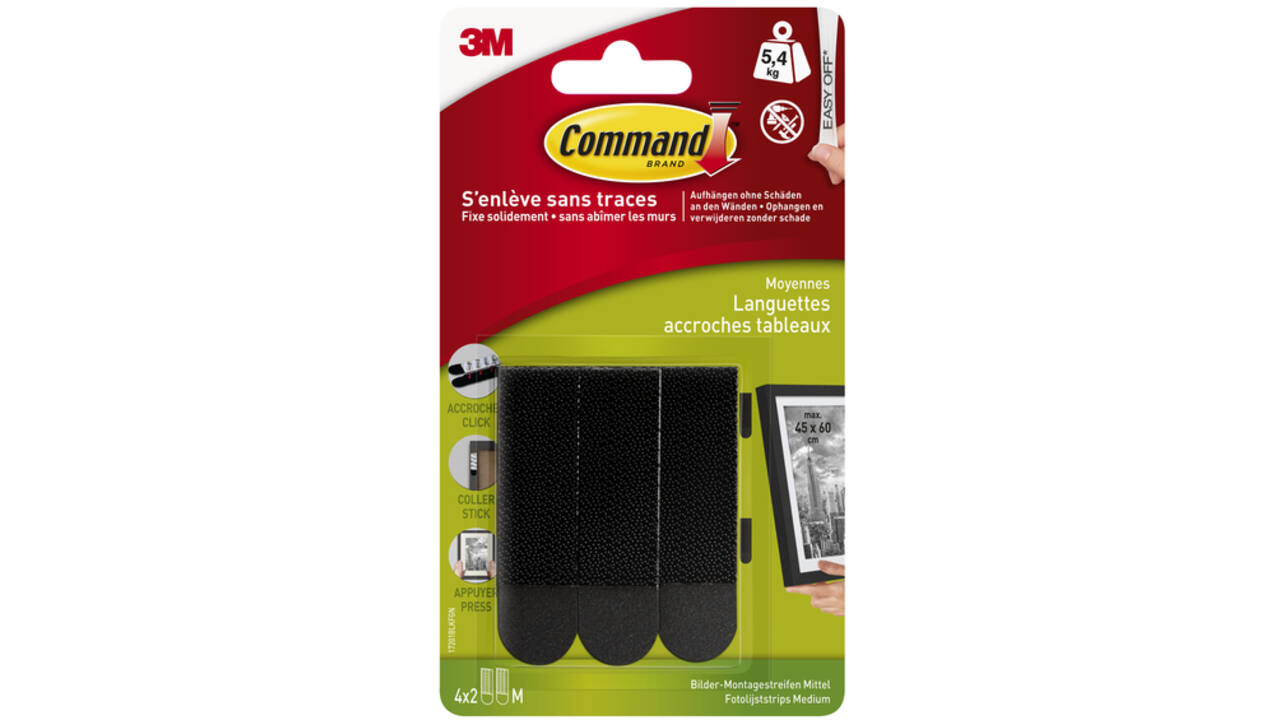 Bevestigingsstrip Command middelgroot klik vast 5,4kg zwart