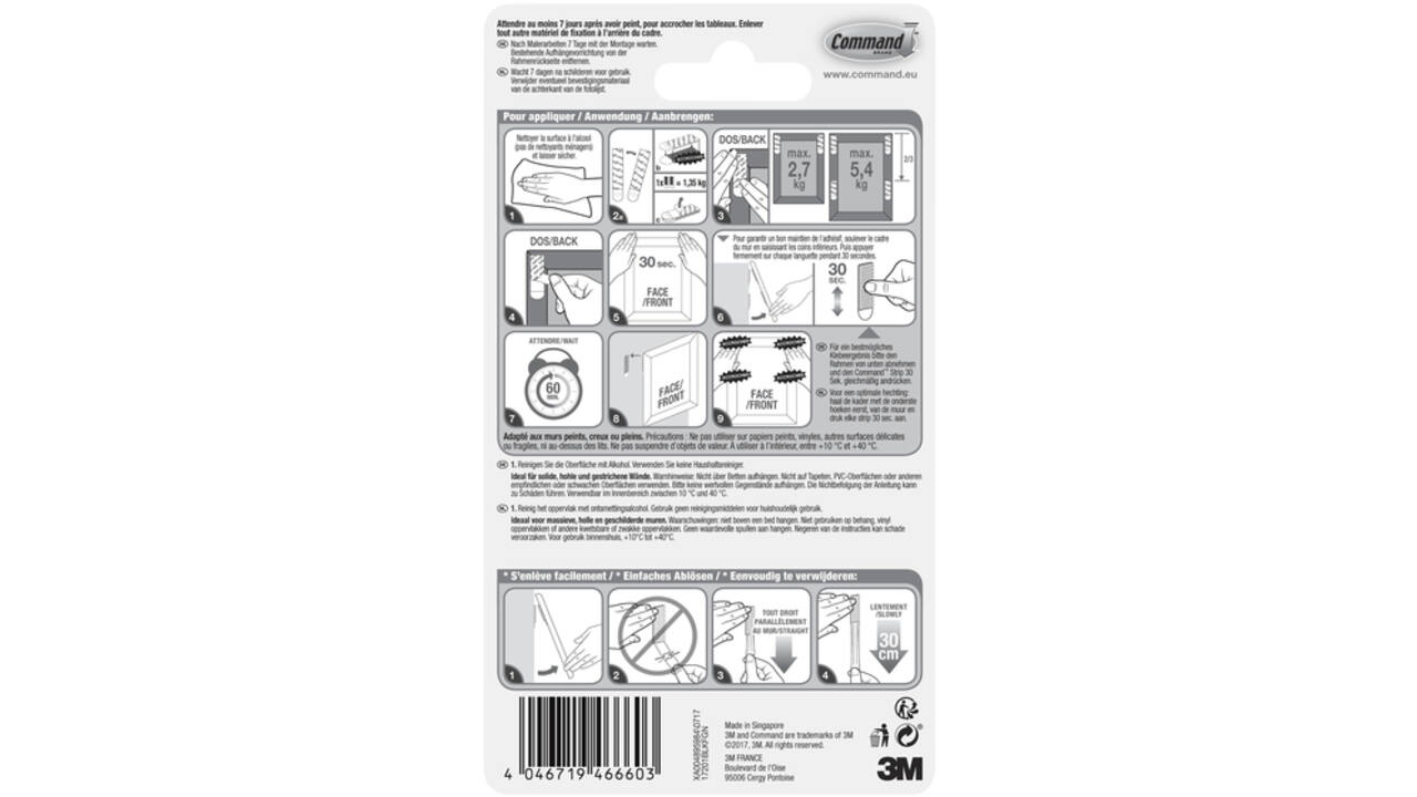 Bevestigingsstrip Command middelgroot klik vast 5,4kg zwart