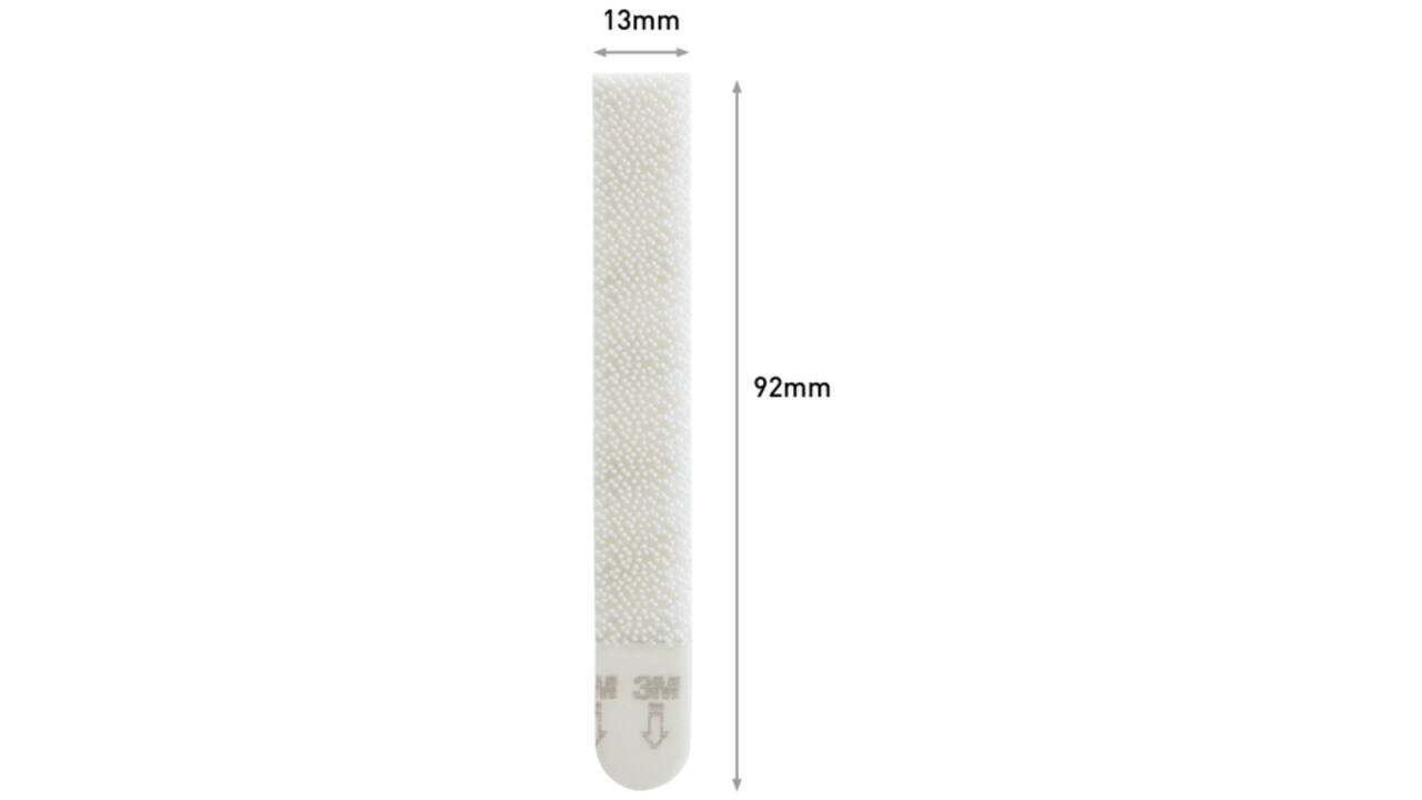 Bevestigingsstrip Command klik vast smal 5,4kg wit