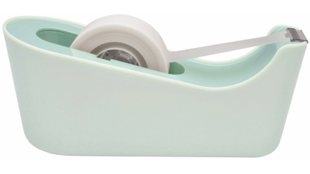 Plakbandhouder Scotch C18 mint + 4 rollen magic tape 19mmx33m
