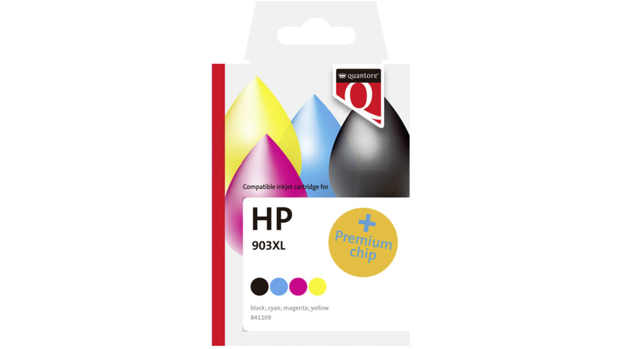 Inktcartridge Quantore alternatief tbv HP 3HZ51AE 903XL zwart 3 kleuren HC