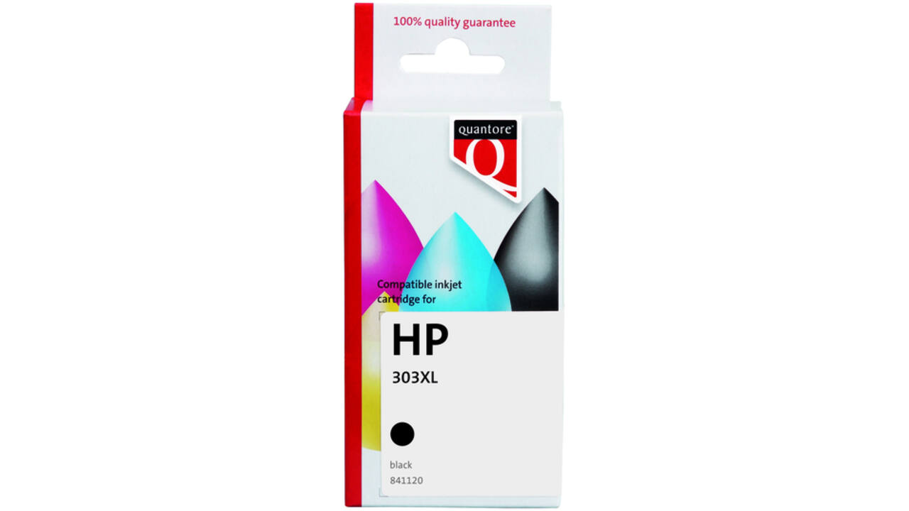 Inktcartridge Quantore alternatief tbv HP T6N04AE 303XL zwart HC