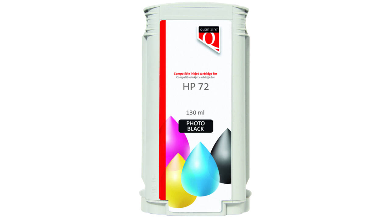 Inktcartridge Quantore alternatief tbv HP 72 C9370A foto zwart