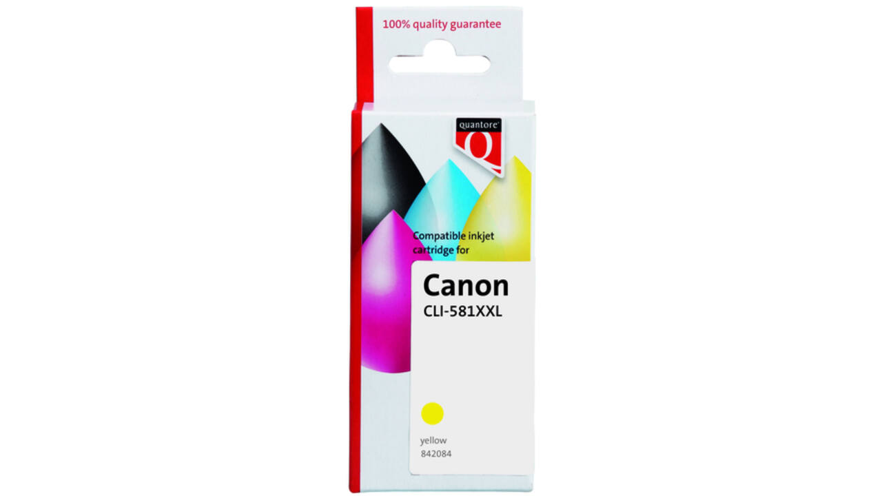 Inktcartridge Quantore alternatief tbv Canon CLI-581XXL geel