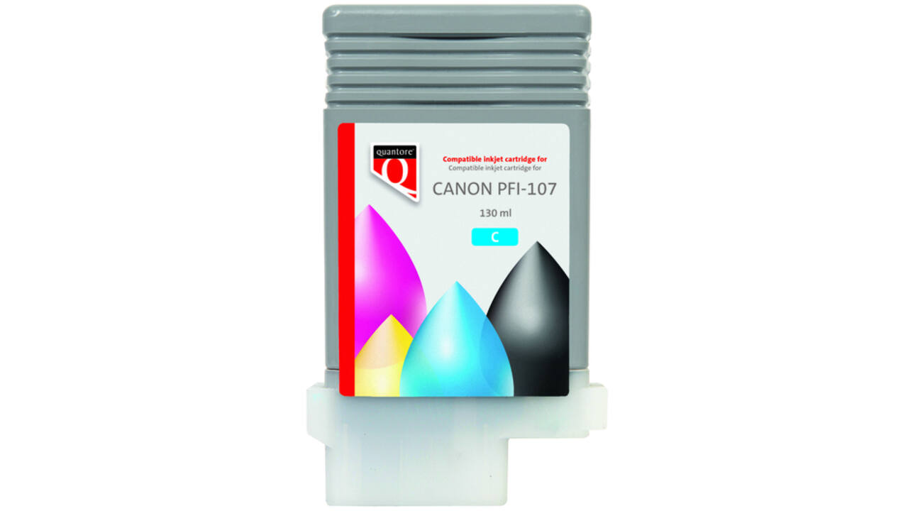 Inktcartridge Quantore alternatief tbv Canon PFI-107 blauw