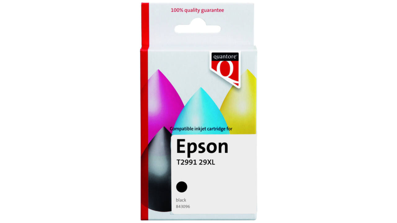 Inktcartridge Quantore alternatief tbv Epson 29XL T2991 zwart