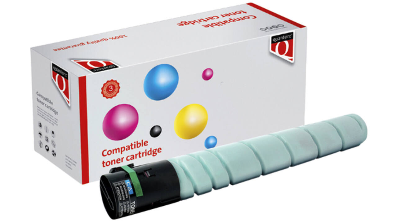 Toner Quantore alternatief tbv Konica Minolta TN-321C blauw