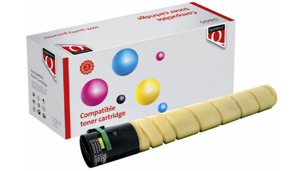 Toner Quantore alternatief tbv KonIica Minolta TN-321Y geel