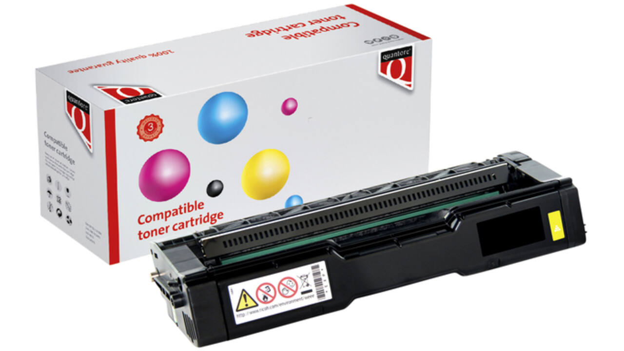 Toner Quantore alternatief tbv Ricoh 407546 geel