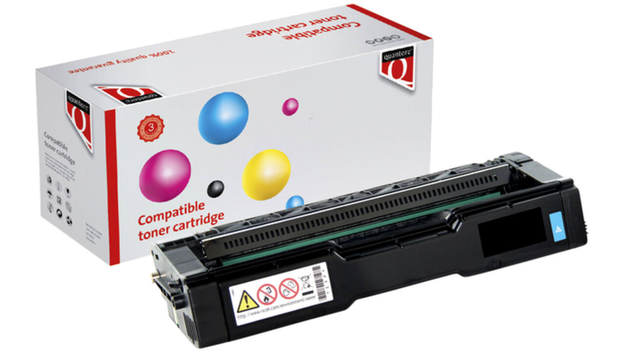 Toner Quantore alternatief tbv Ricoh 407717 blauw