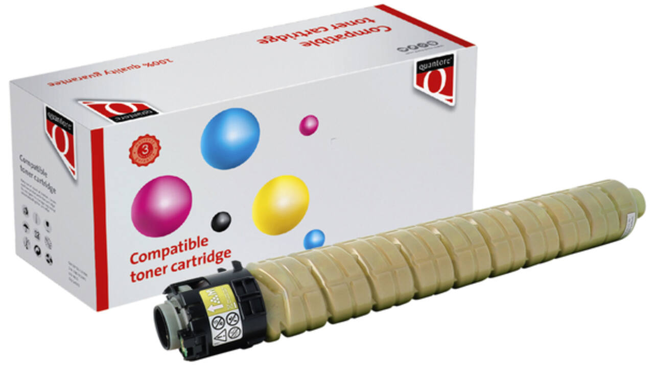 Toner Quantore alternatief tbv Ricoh 841854 geel