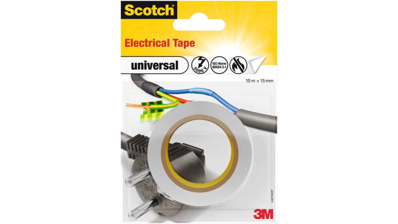 Plakband Scotch isolatie 15mmx10m wit